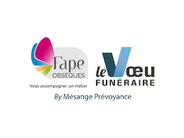 Logos des partenaires Fape Obsèques et Le Vœu Funéraire pour la prévoyance obsèques